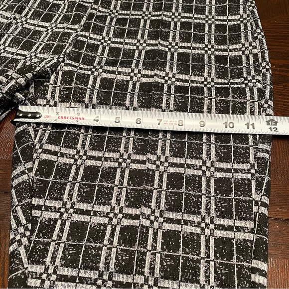 Maze Collection Pull-on Slim Fit Pants, Black and White, Size 3X - Picture 8 of 11